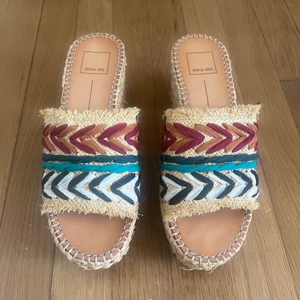 Dolce Vita Colorful Woven Espadrilles
